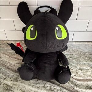 Epic Universe Universal Studios Isle of Berk Toothless Plush Backpack